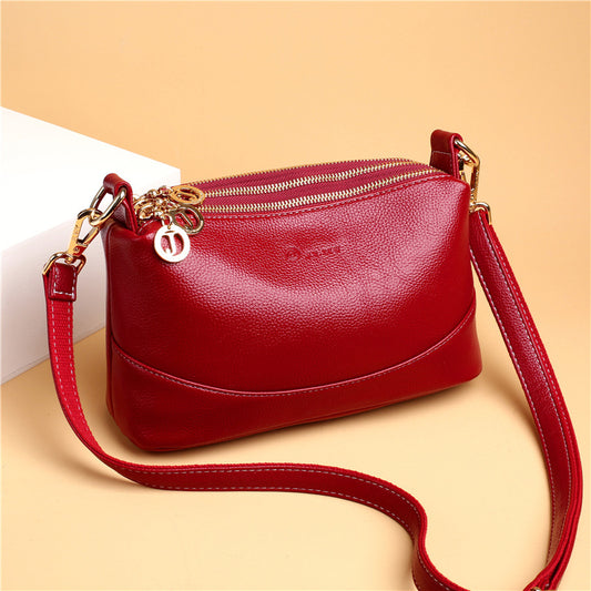 Women's Summer Fashion Simple Soft Leather Portable Crossbody Bags