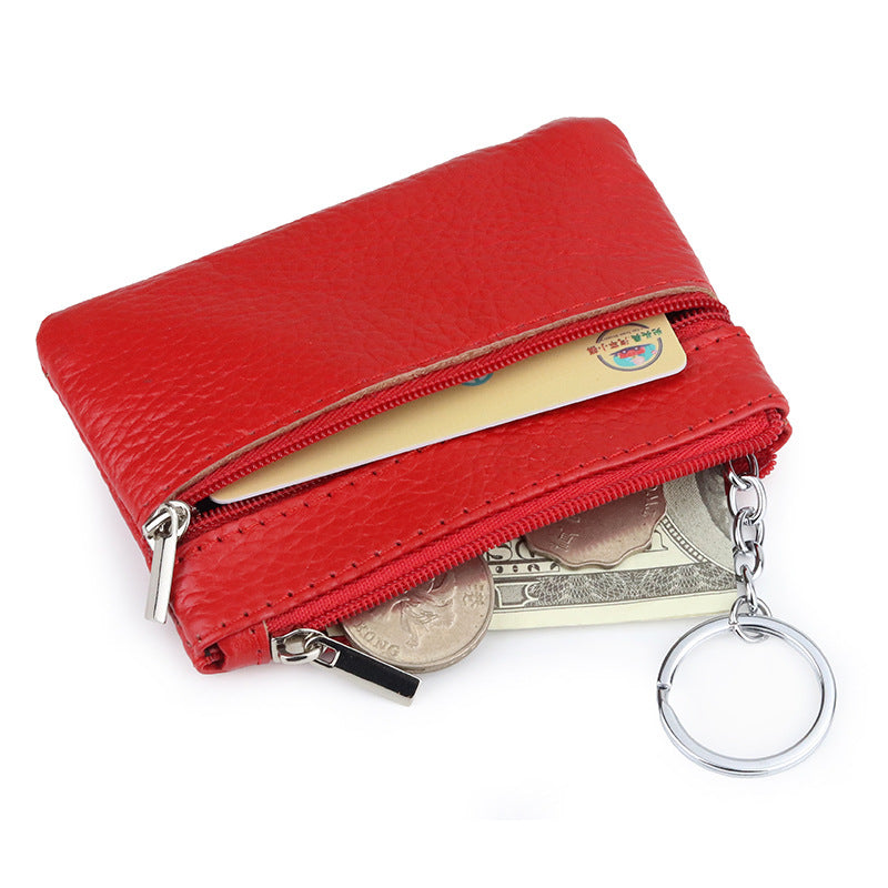 Innovative Leather First Layer Cowhide Bus Coin Purses