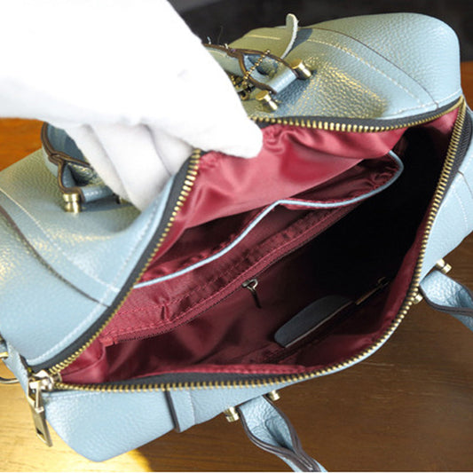 Women's French Boston Commuter Detachable Strap Two Crossbody Bags