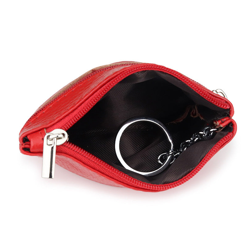 Innovative Leather First Layer Cowhide Bus Coin Purses