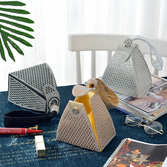 Triangle Portable Diamond Banquet Cheongsam Dress Evening Bags