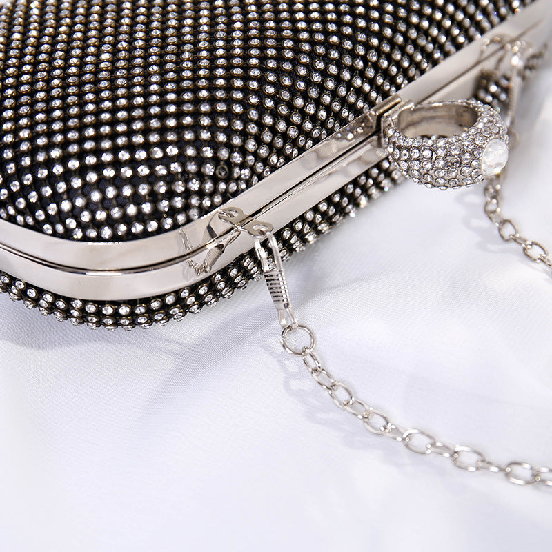 Women's Full Rhinestone Clutch Dress Temperament Evening Bags