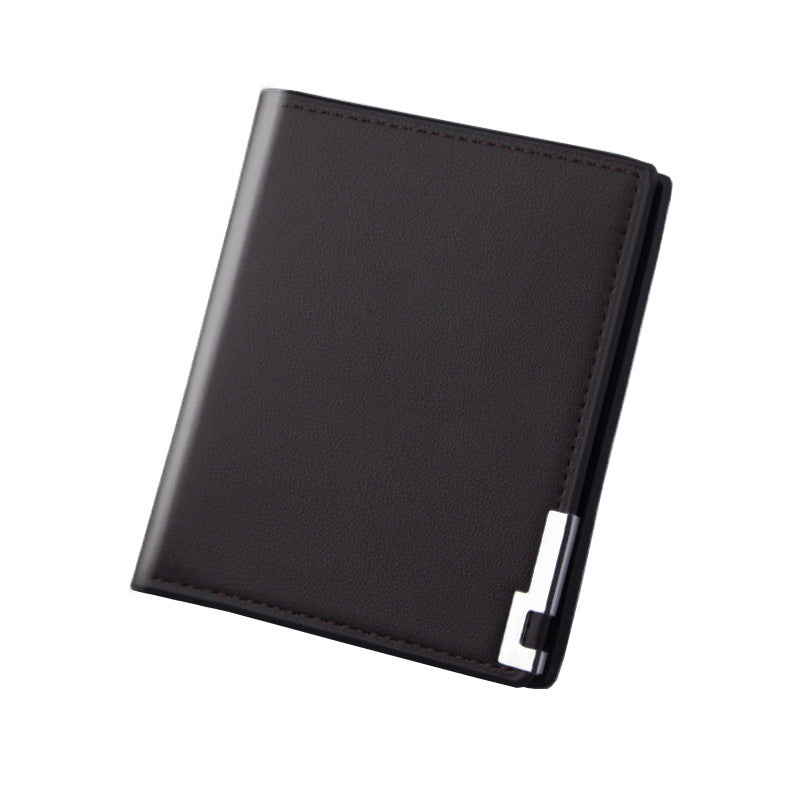 Men's Short Thin Trend Green Korean Clip Men's Wallet