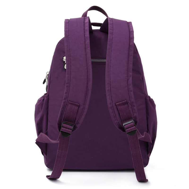 Women's & Men's & Nylon Cloth Flower About Leisure Backpacks