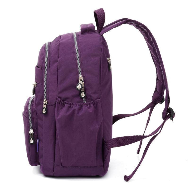 Women's & Men's & Nylon Cloth Flower About Leisure Backpacks