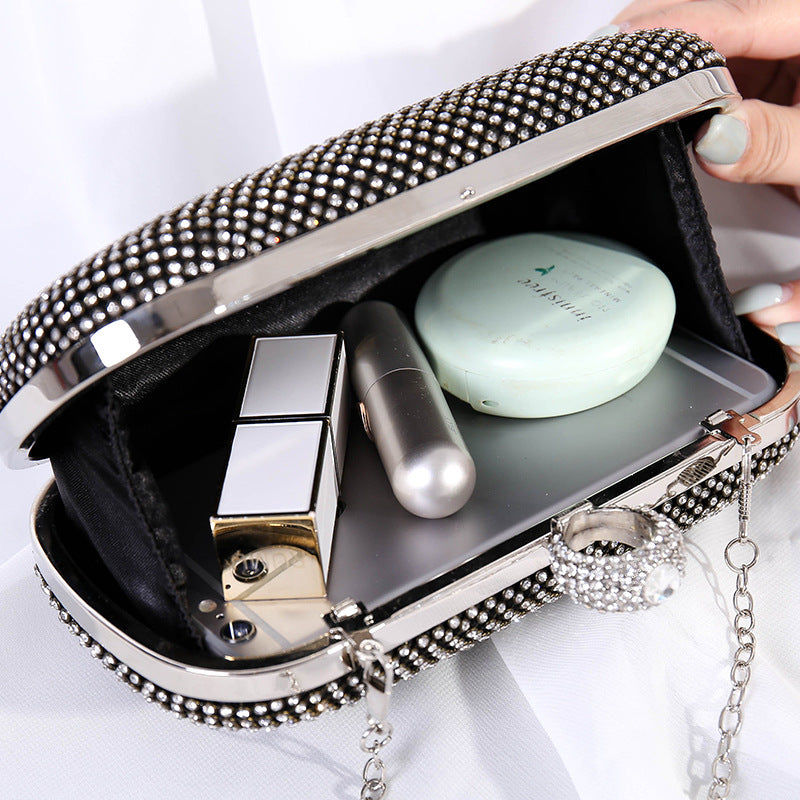 Women's Full Rhinestone Clutch Dress Temperament Evening Bags