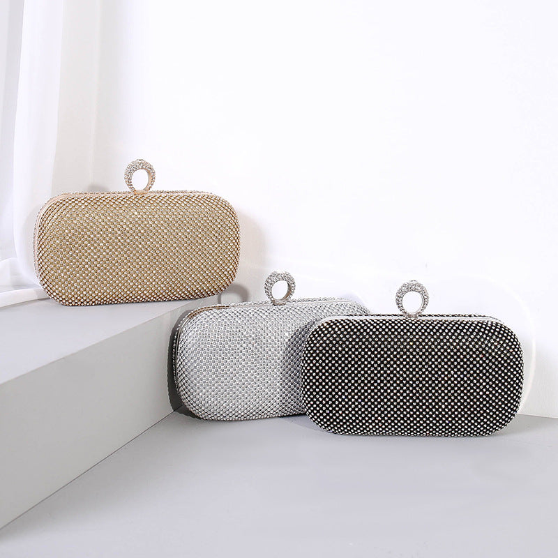 Women's Full Rhinestone Clutch Dress Temperament Evening Bags