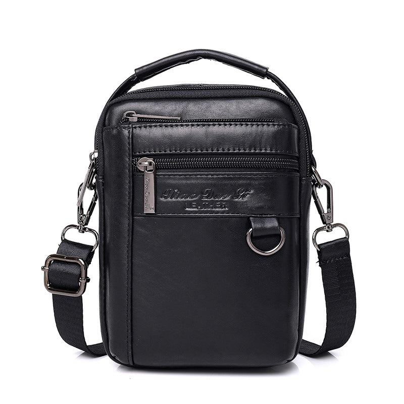 Men's Mini Cow Leather Mobile Korean Men's Waist Packs