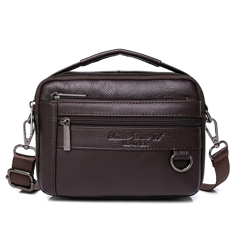 Men's Mini Cow Leather Mobile Korean Men's Waist Packs