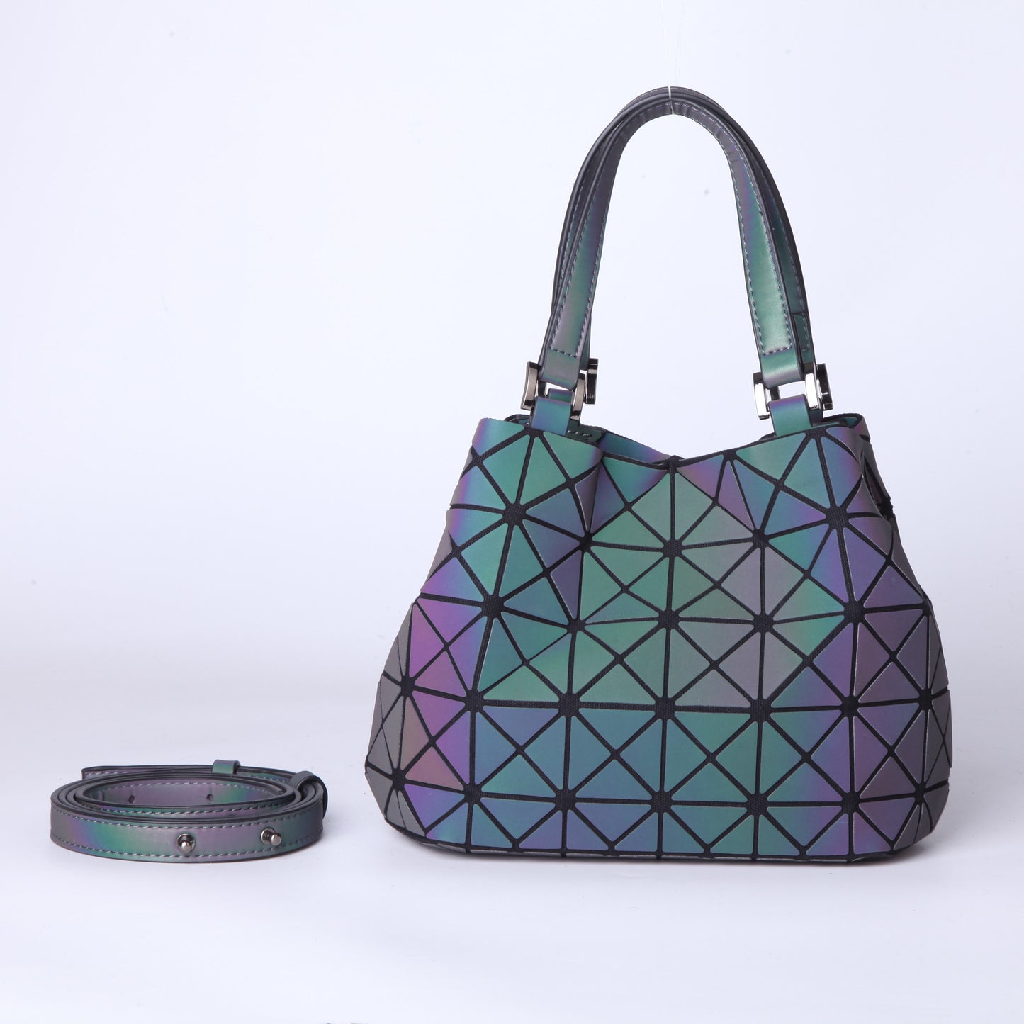 Women's Popular Trendy Fashionable Luminous Rhombus Bags