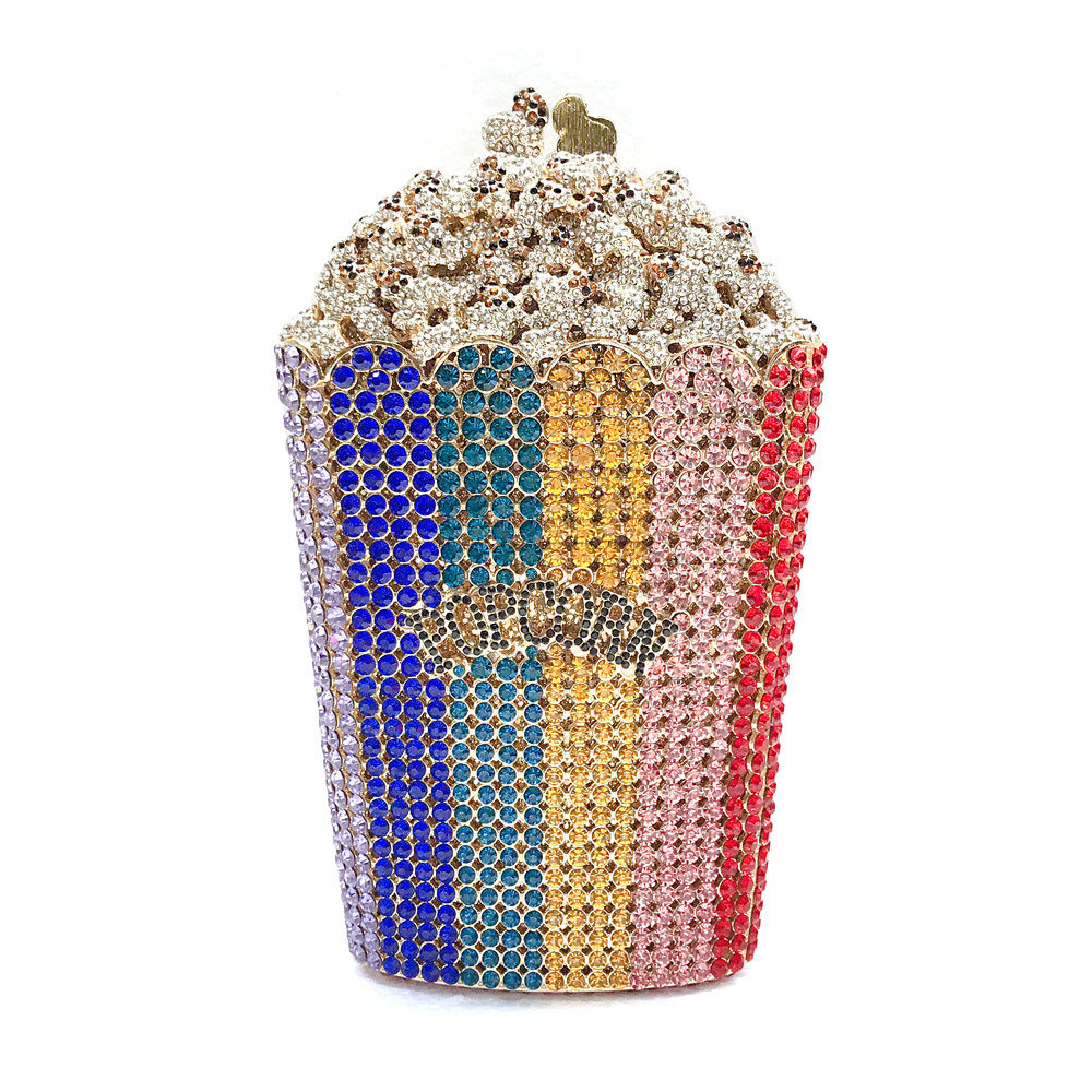 Women's Clutch Popcorn Diamond Banquet Hollow Evening Bags