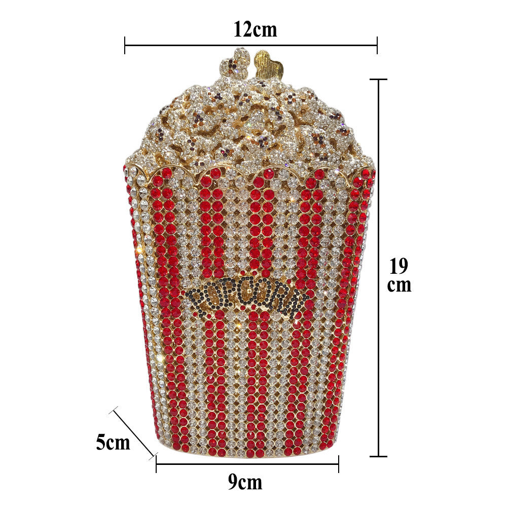 Women's Clutch Popcorn Diamond Banquet Hollow Evening Bags