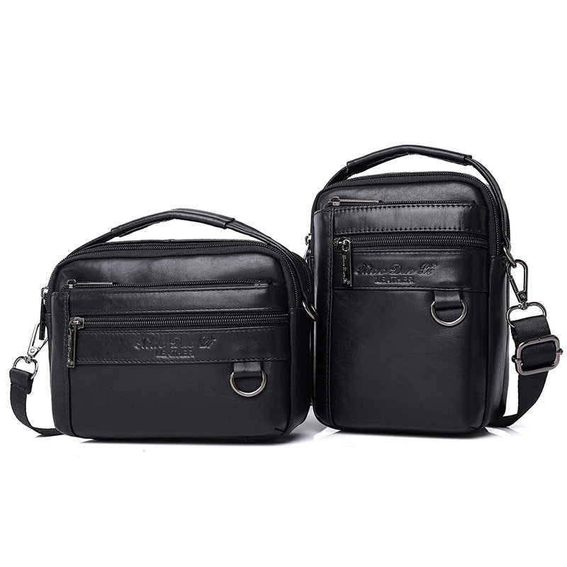 Men's Mini Cow Leather Mobile Korean Men's Waist Packs