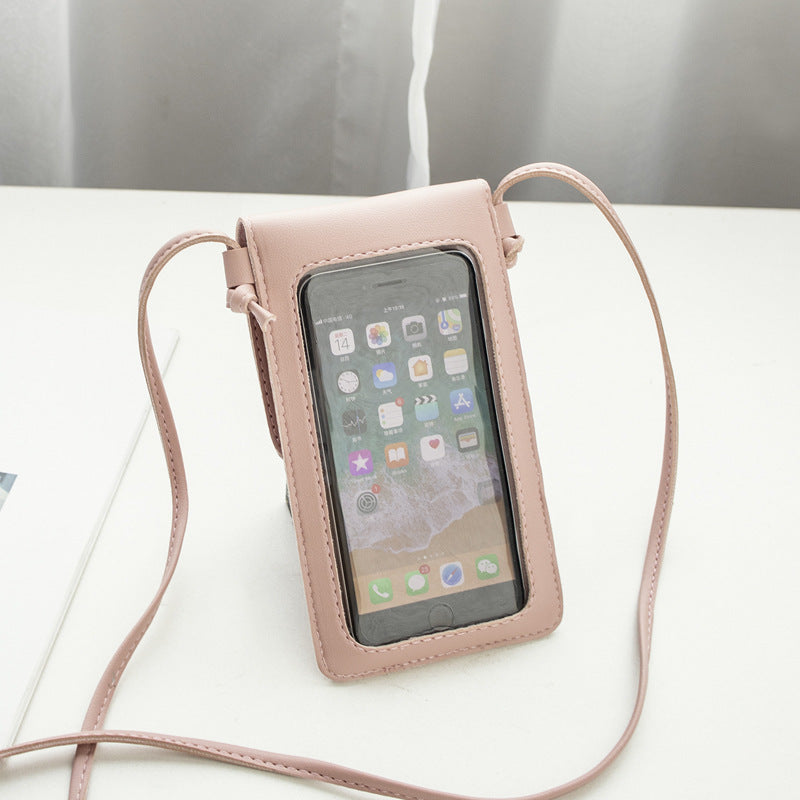 Mobile Female Touch Screen Vertical Mini Women's Messenger Bag