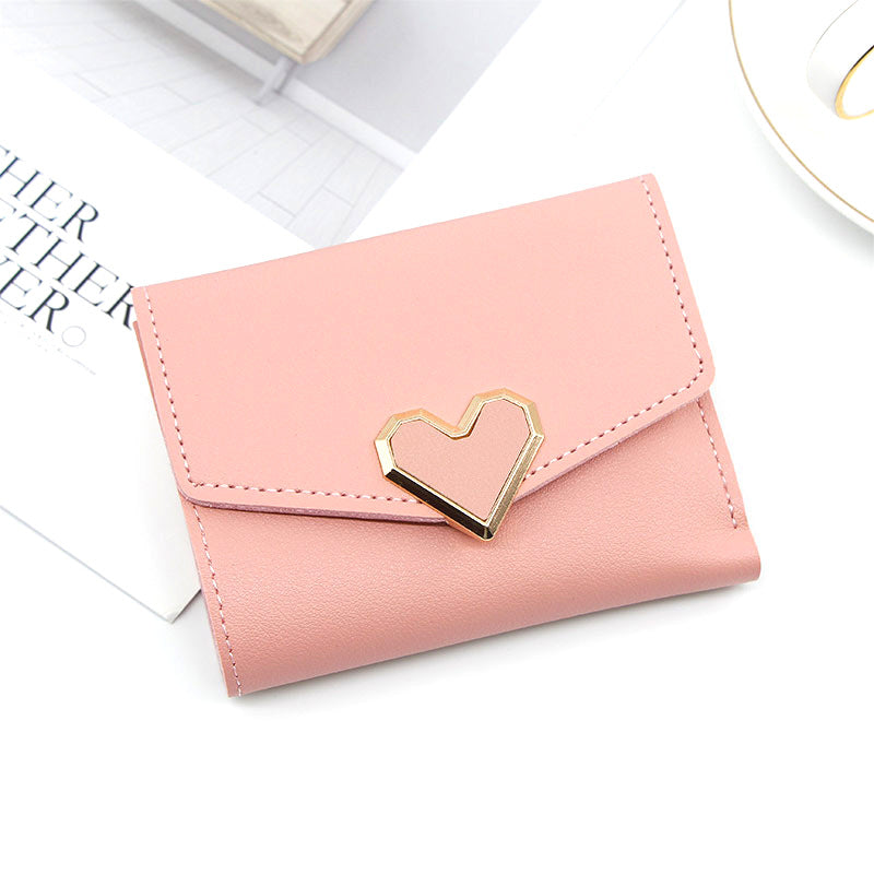 Female Short One Mini Sweet Thin Ladies Wallet