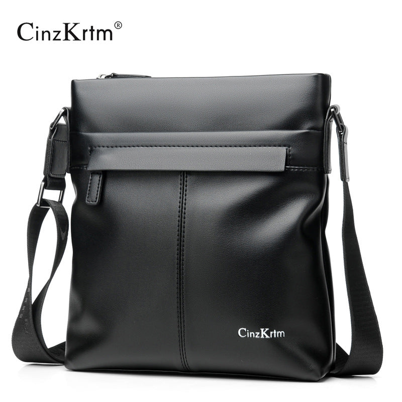 Men's Leather Business Oblique Large Capacity Men's Shoulder Bags