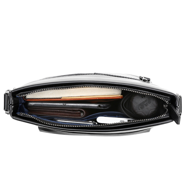 Men's Leather Business Oblique Large Capacity Men's Shoulder Bags