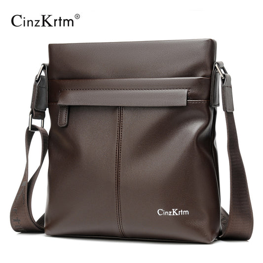 Men's Leather Business Oblique Large Capacity Men's Shoulder Bags