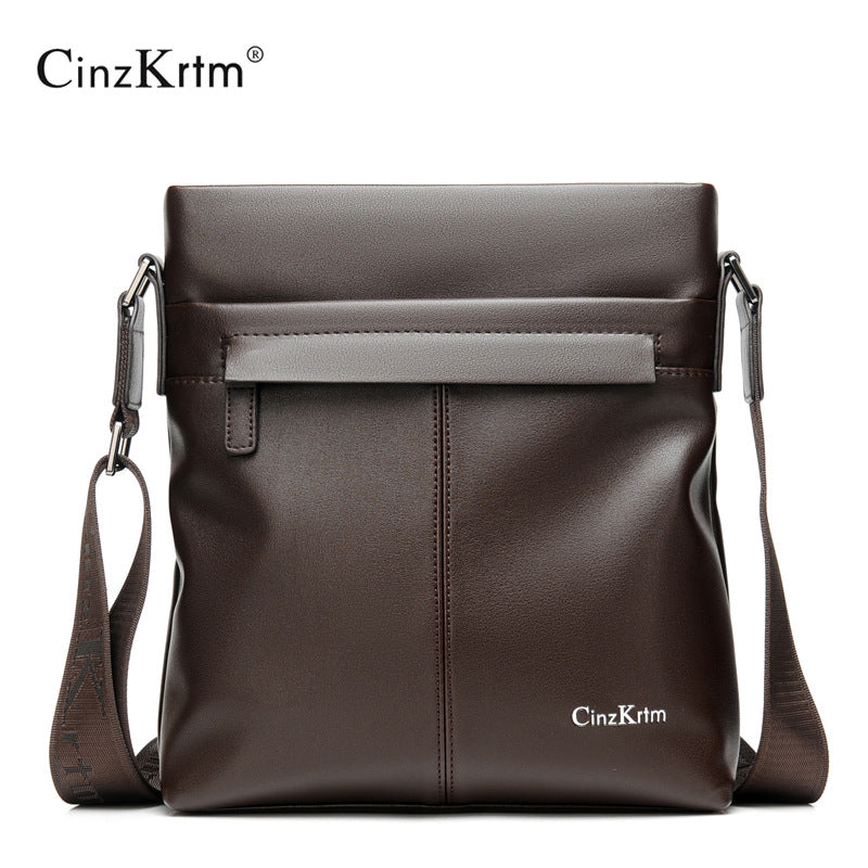 Men's Leather Business Oblique Large Capacity Men's Shoulder Bags