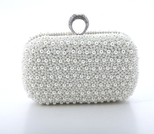 Fashion Pearl Banquet Dress Garment Bride Handbags