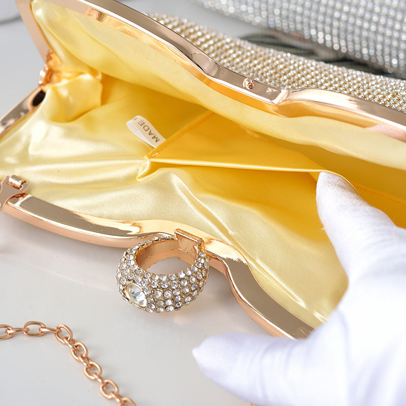 Women's Exquisite Rhinestone Clutch Dress Garment Banquet Handbags