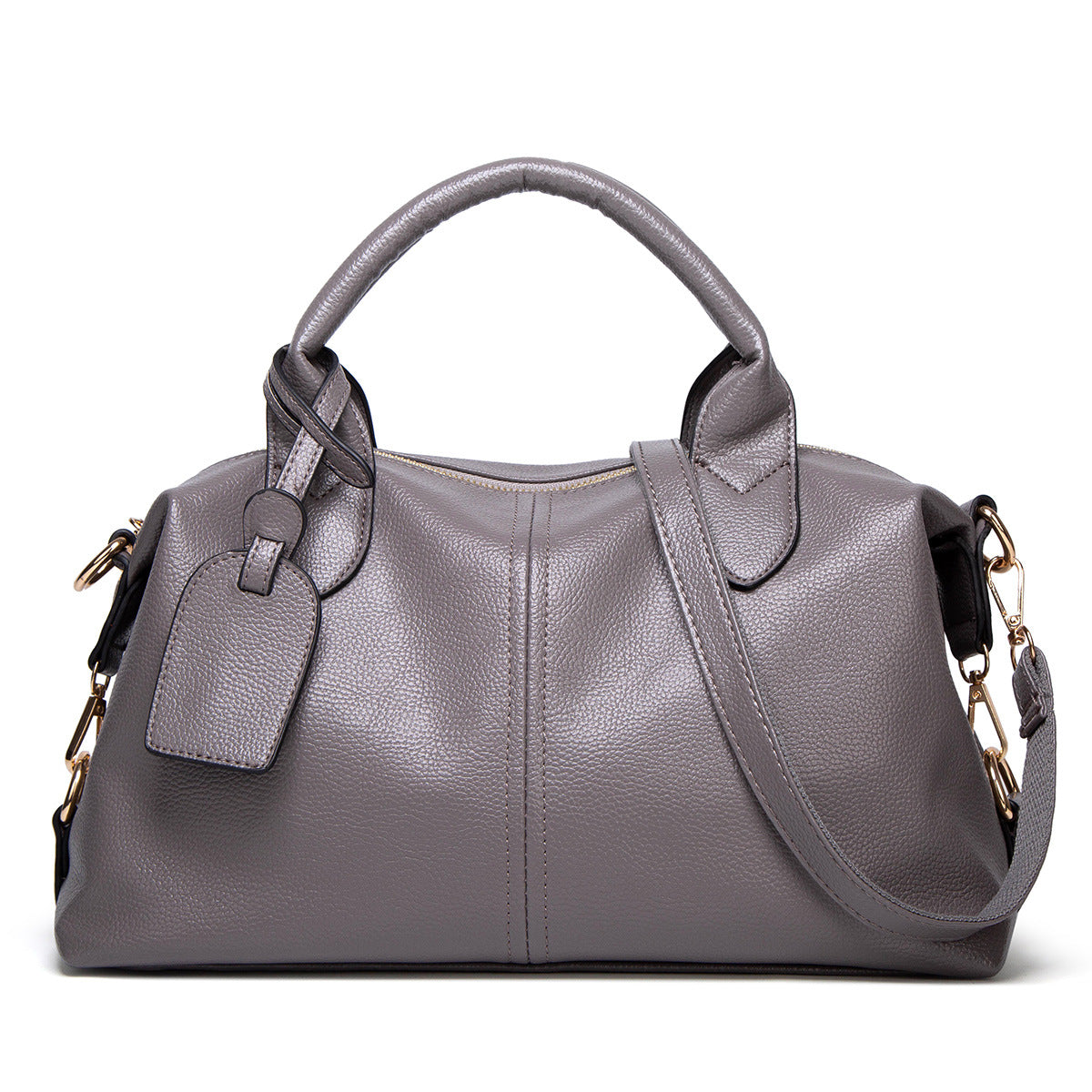 Women's Soft Leather Graceful Boston Trendy Delicate Women's Handbag
