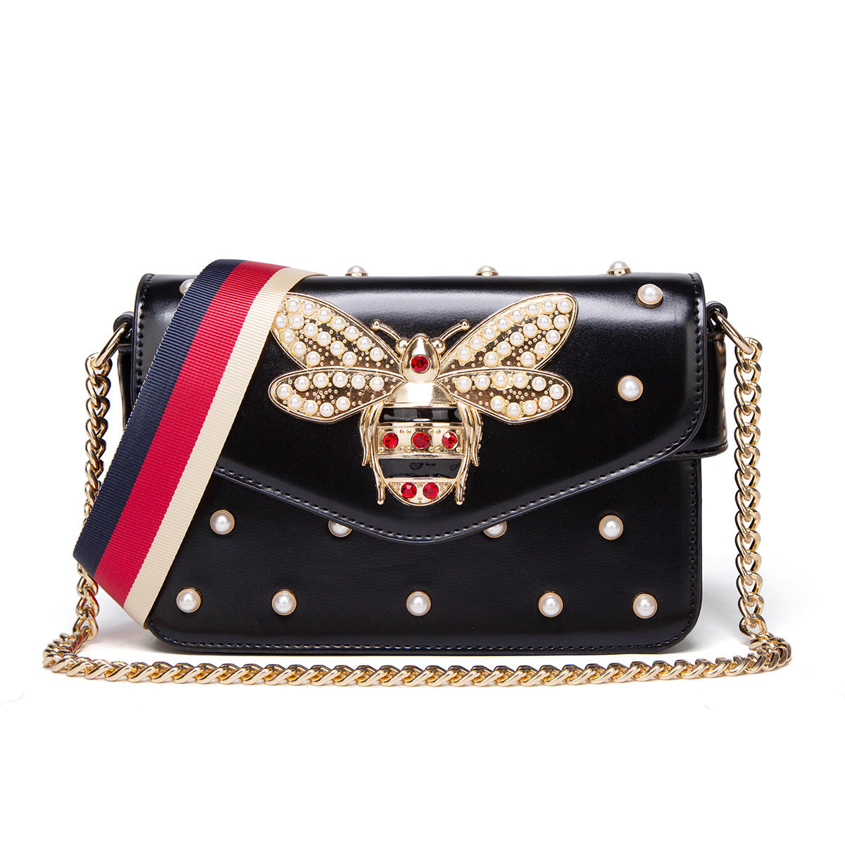 Women's Korean Simple Versatile With Bee Pattern Crossbody Bags