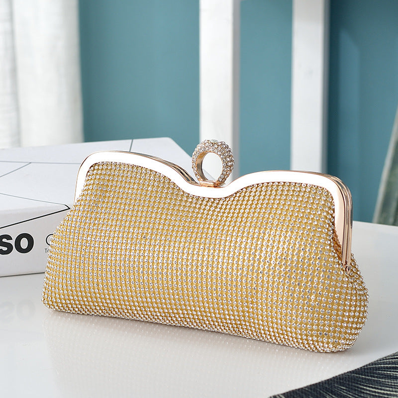 Women's Exquisite Rhinestone Clutch Dress Garment Banquet Handbags