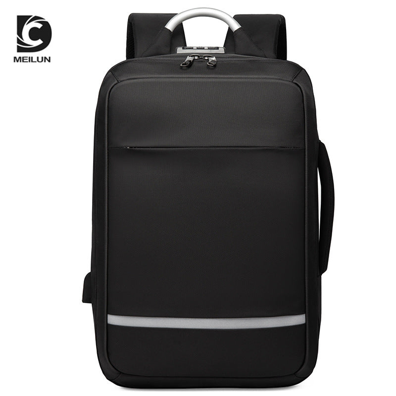 Men's Multifunctional Swiping Business Oxford Cloth Computer Backpacks