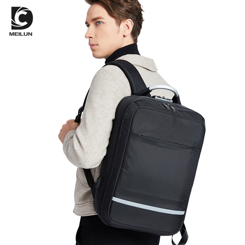 Men's Multifunctional Swiping Business Oxford Cloth Computer Backpacks
