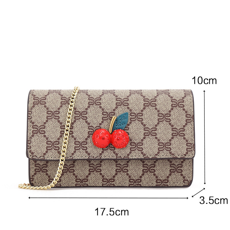 Women's Early Spring Fashion Printed Chain Korean Crossbody Bags