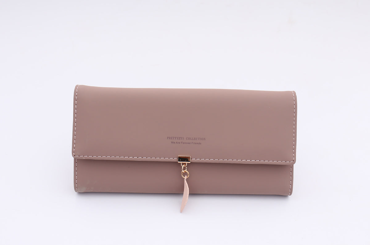 Women's Long Zipper Hasp Korean Style Trendy Ladies Wallet