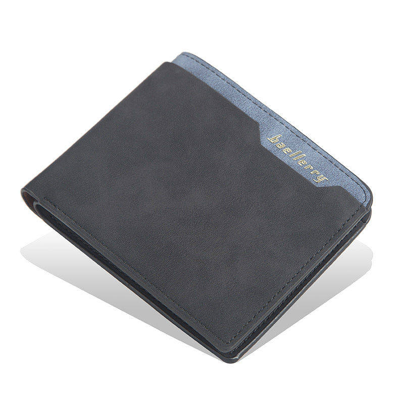Men's Short Korean Style Simple Open Fashion Soft Men's Wallet