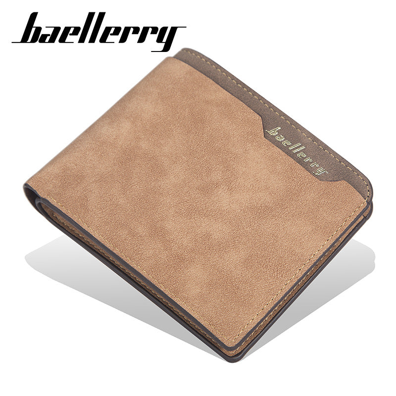Men's Short Korean Style Simple Open Fashion Soft Men's Wallet