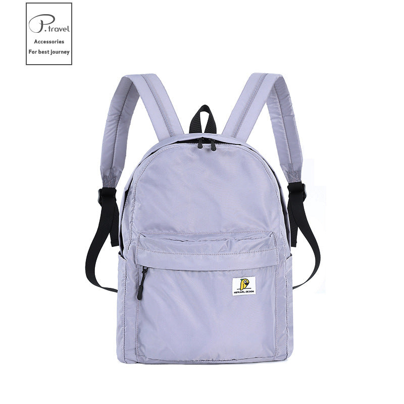 Women's Leisure Fashion Folding Portable Nylon Waterproof Backpacks