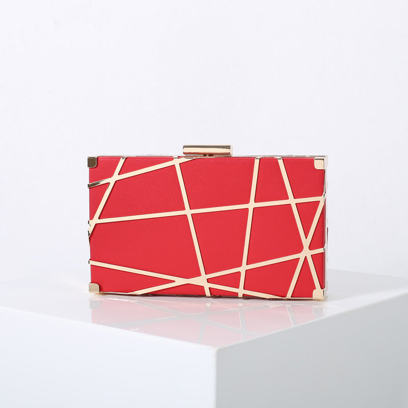 Hollow Grid Banquet Dinner Party Dress Evening Bags