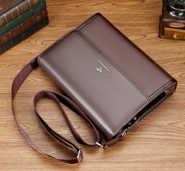 Men's Source Horizontal Leather Business Commute Men's Shoulder Bags