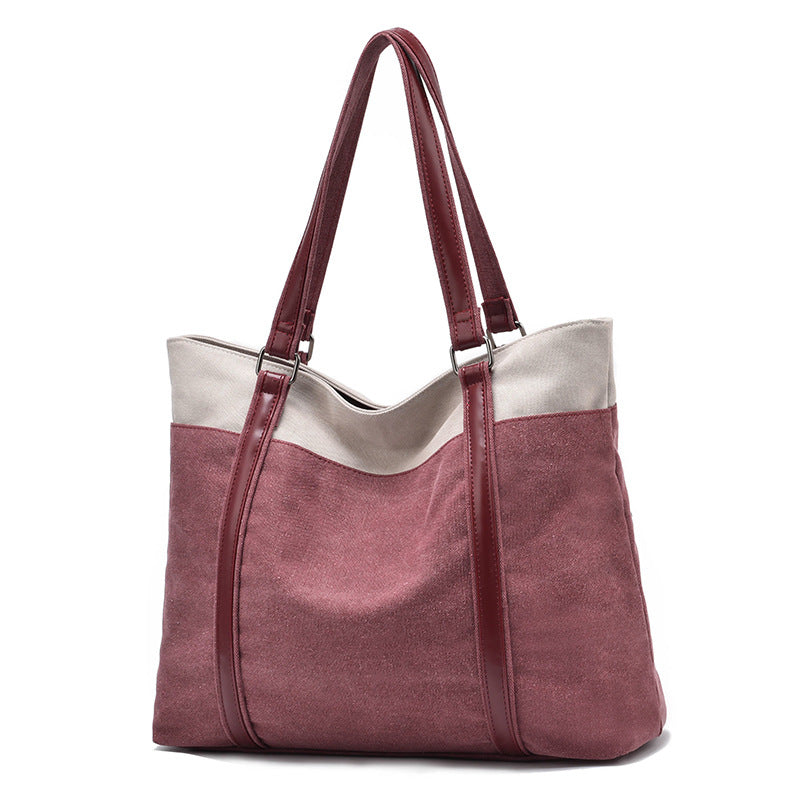 Women's Fashion Classy Canvas Computer Liner Handbags