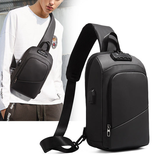Glamorous Pretty Attractive Men's Fashion Charging Men's Chest Bags