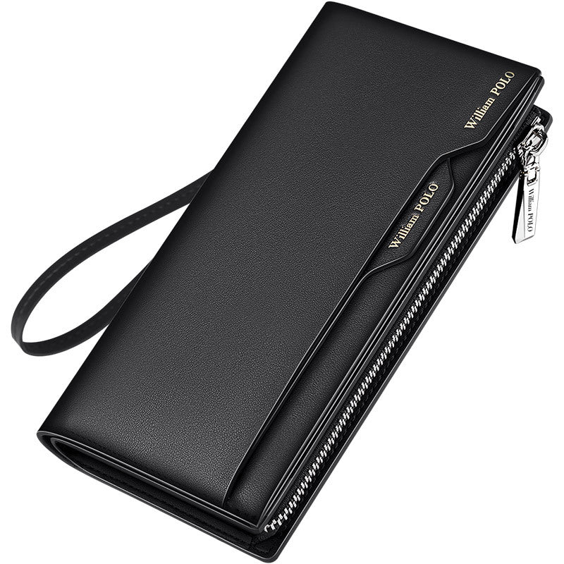 Men's Paul Genuine Leather Long Clutch Large Card Holder