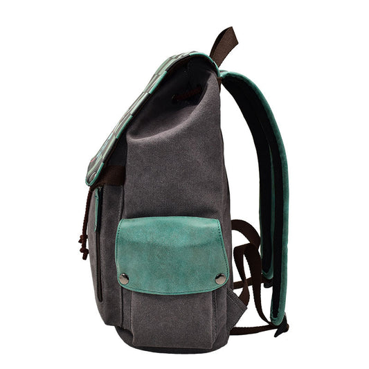 No Anime Beans Canvas Printed Trade Backpacks