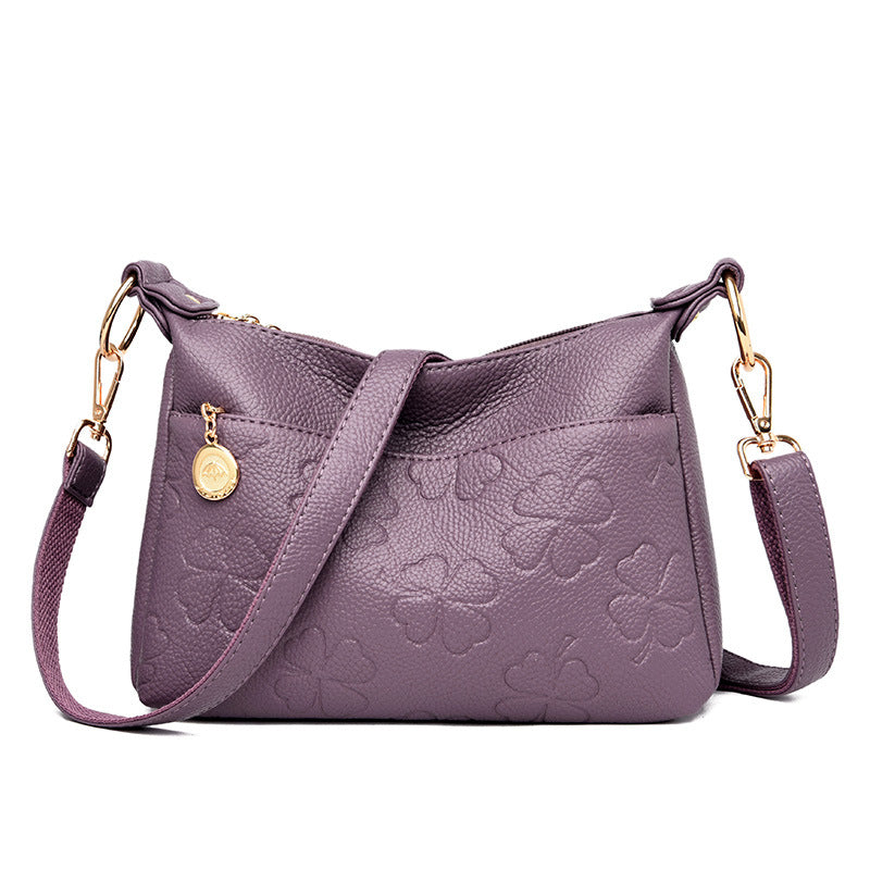 Women's Embossed Korean Versatile Simple Elegant Bags