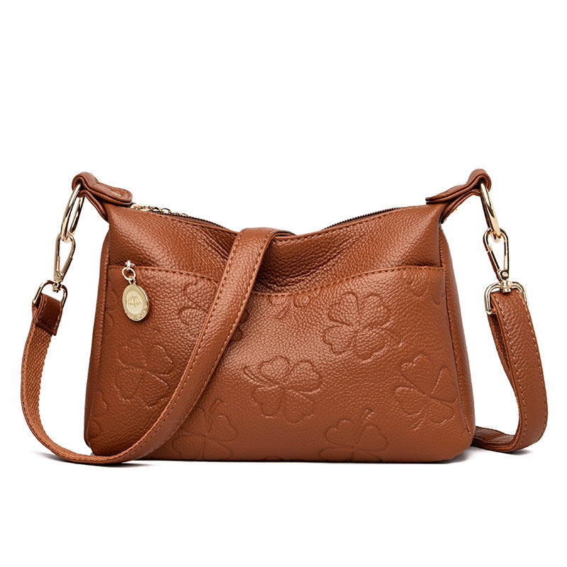 Women's Embossed Korean Versatile Simple Elegant Bags