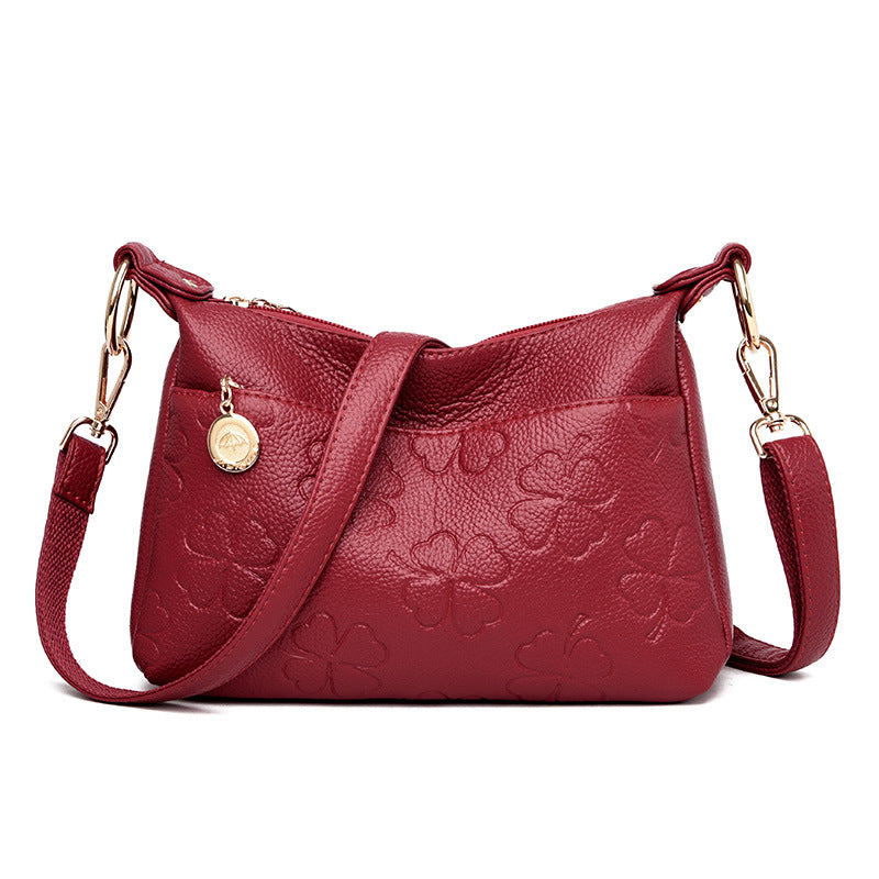 Women's Embossed Korean Versatile Simple Elegant Bags