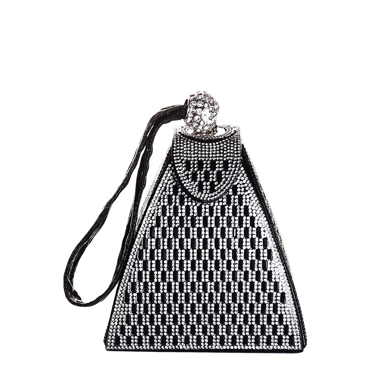 Beautiful Rhinestone Diamond Dinner Personalized Triangle Evening Bags