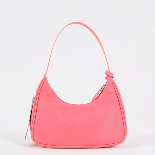 Women's Kendall Underarm Vintage Nylon Baguette Portable Handbags