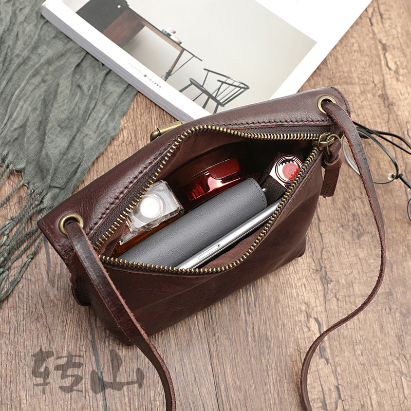 Women's Fashion Genuine Leather Mini Retro Bags