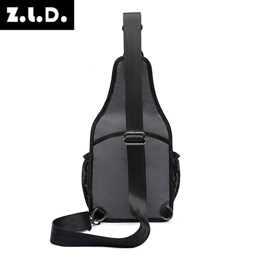 Men's Korean Style Trendy Waterproof Polyester Portable Men's Chest Bags
