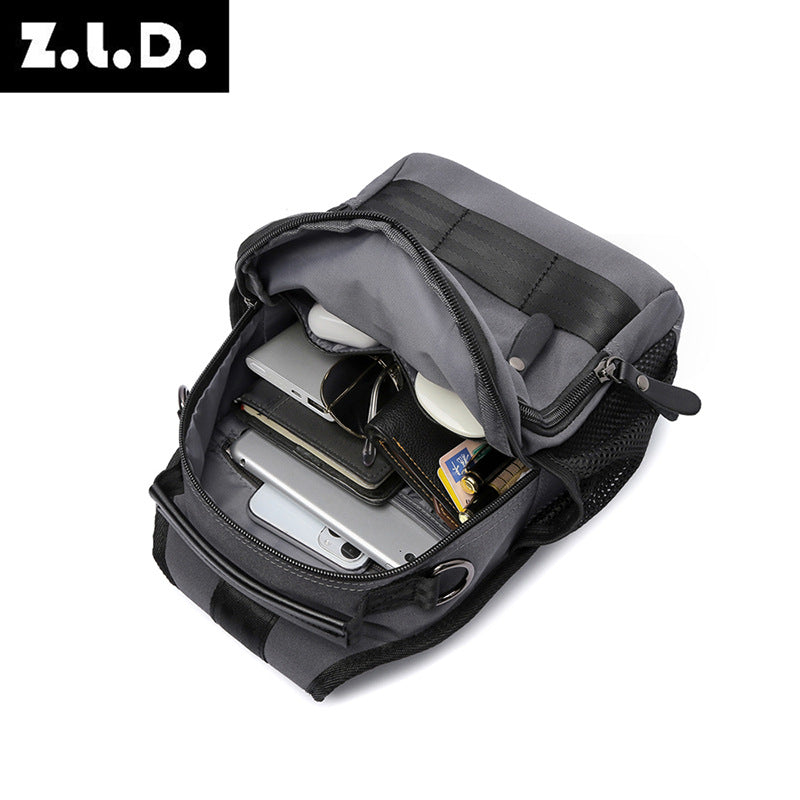 Men's Korean Style Trendy Waterproof Polyester Portable Men's Chest Bags