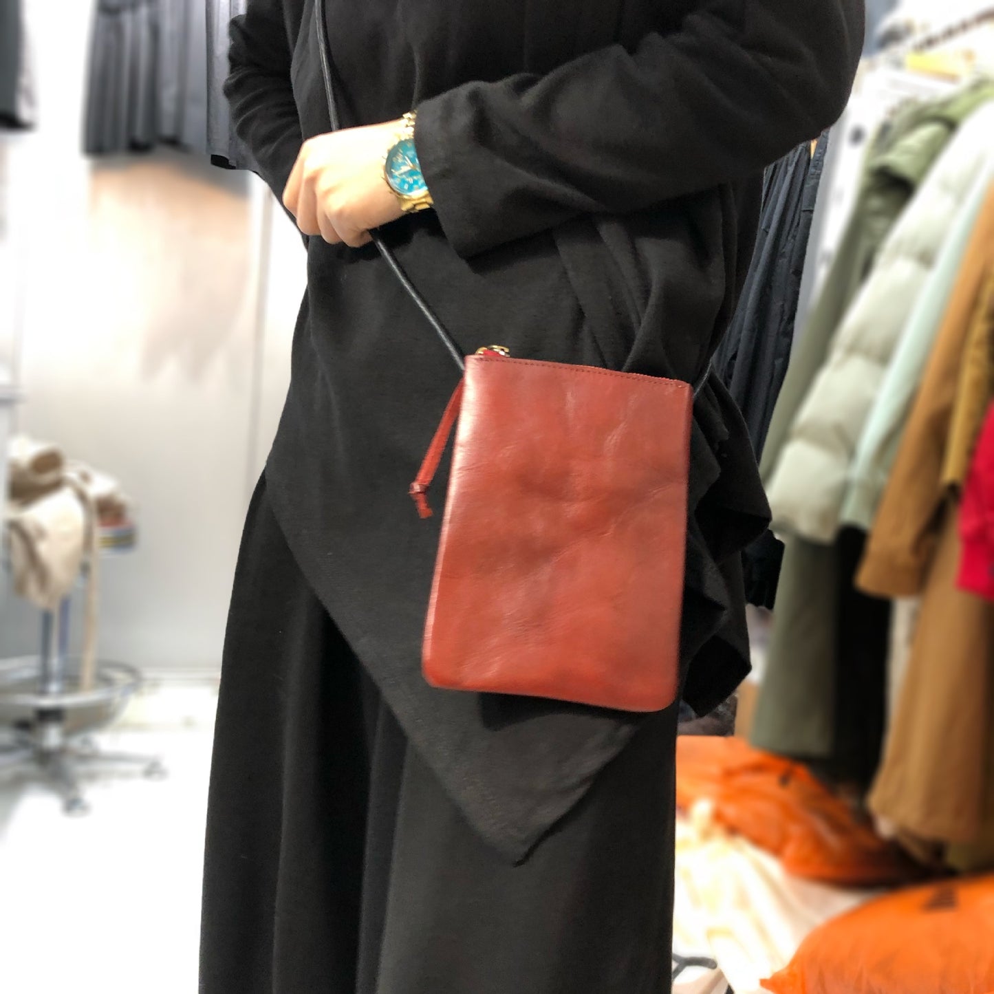 Women's Genuine Leather Handmade Mori Style Vegetable Shoulder Bags